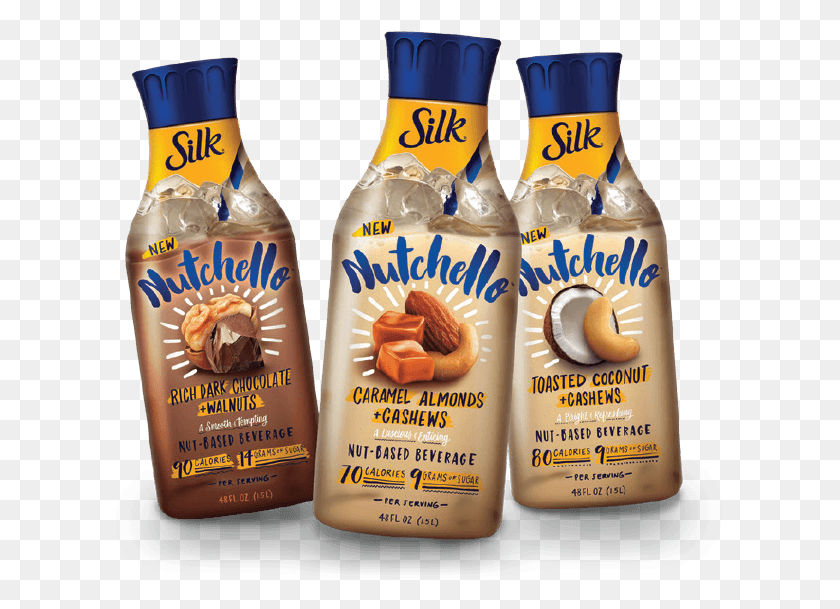 610x549 Silk Nutchello Sells For 3 Silk Nutchello, Beverage, Drink, Bottle HD PNG Download