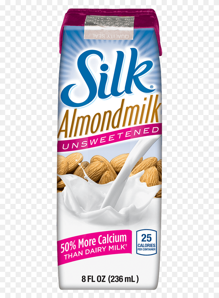 407x1080 Silk Unsweetened Almondmilk Single Serve Silk Soy Milk, Plant, Nut, Vegetable HD PNG Download