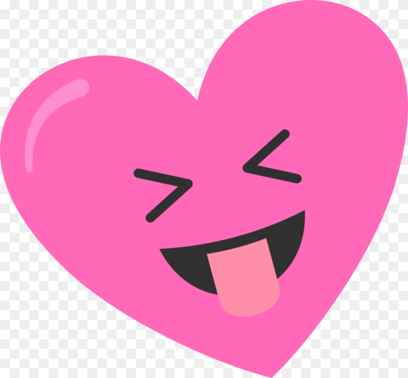 900x836 Silly Pink Heart Clipart PNG