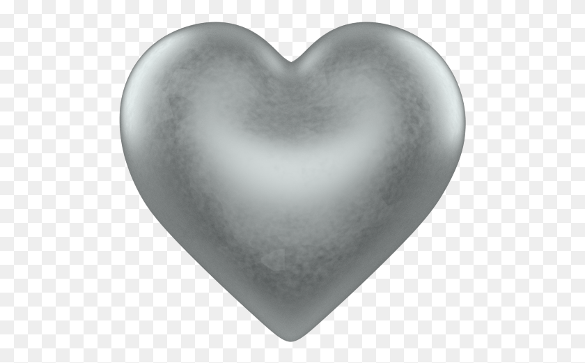 499x461 Silver, Heart, Egg, Food HD PNG Download
