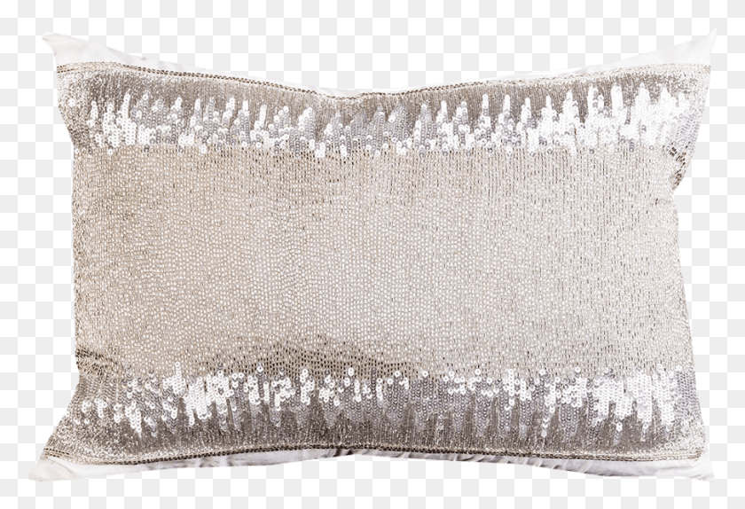 901x594 Silver And White Bling Beaded Lili Decorative Lumbar Cushion, Pillow, Rug HD PNG Download