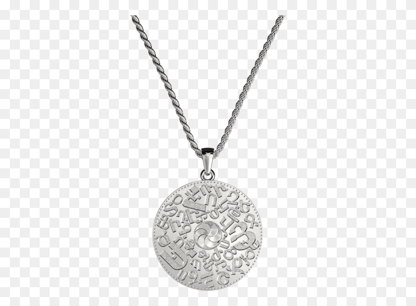 317x558 Descargar Png Collar De Plata Alfabeto Armenio Monnaie Du Pape Bijoux, Colgante, Medallón, Joyería Hd Png