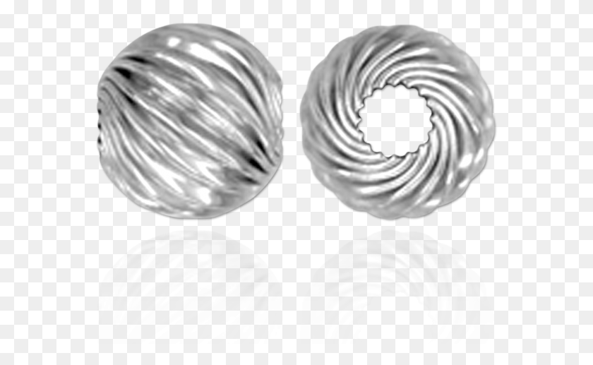 571x457 Silver Beads, Spiral, Coil, Rotor HD PNG Download