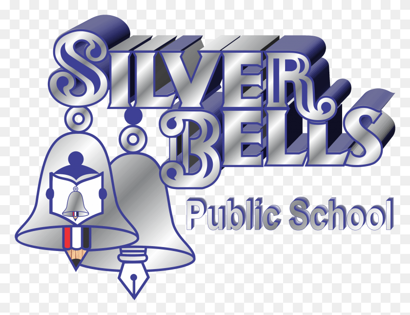 3039x2281 Silver Bells Logo Silver Bells Public School Logo, Text, Graphics HD PNG Download