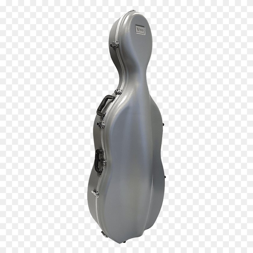 264x779 Silver Cello Hard Case With Wheels Violin, Leisure Activities, Drum, Percussion HD PNG Download