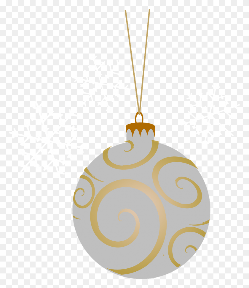 1098x1280 Silver Christmas Ornament Transparent Background, Pendant, Ornament HD PNG Download