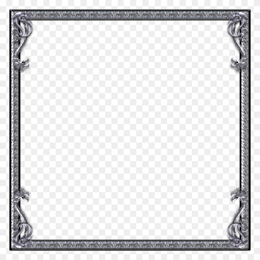 810x810 Silver Chrome Amp White Picture Frames 1 Of 5 Pages, Screen, Electronics, Mirror HD PNG Download