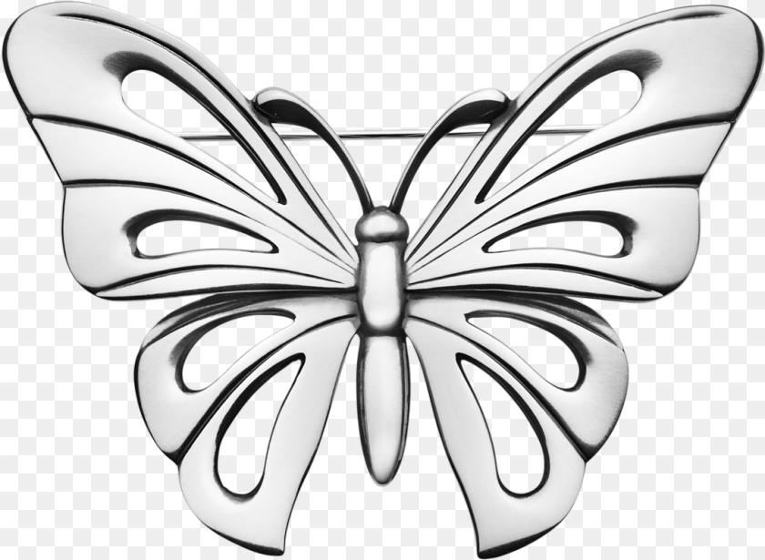 Silver Clip Butterfly Silver Butterfly Background, Accessories, Emblem, Symbol, Jewelry Transparent PNG
