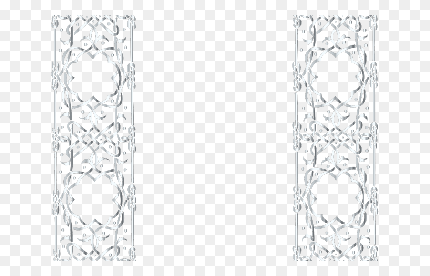 640x480 Silver Clipart Silver Frame Line Art, Text, Face, Architecture HD PNG Download