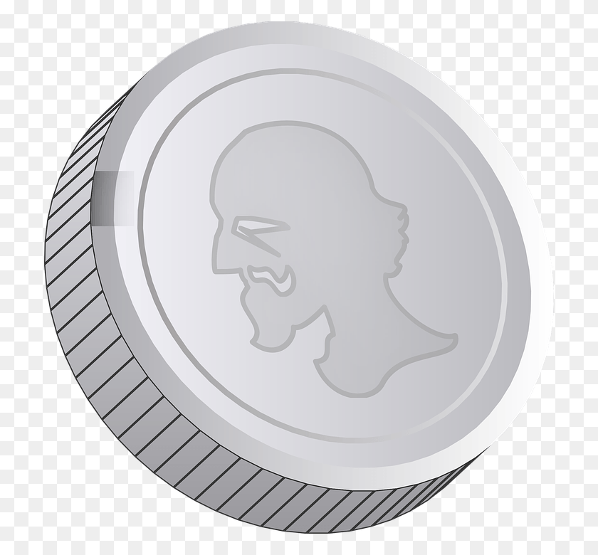 716x720 Silver Coin Cartoon, Money, Rug, Dime HD PNG Download