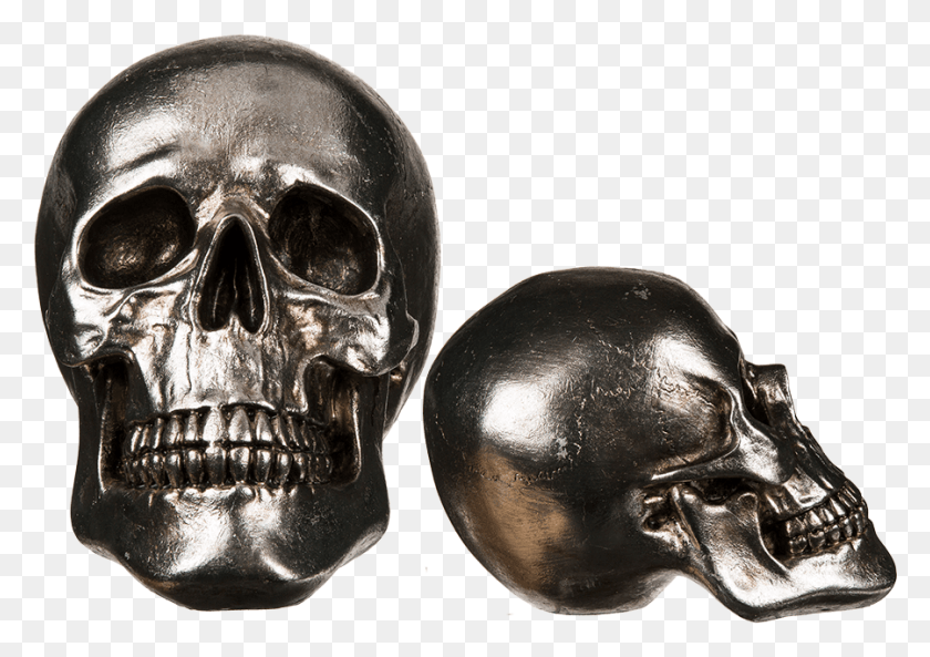 900x616 Silver Coloured Polyresin Skull Skull Ornaments, Sunglasses, Accessories, Accessory HD PNG Download
