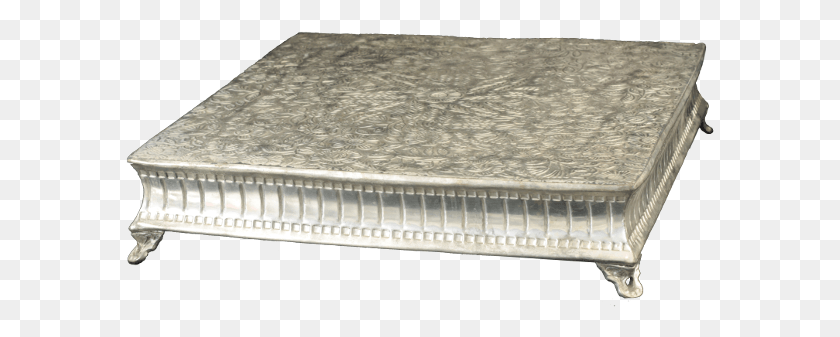 589x277 Silver Column Cake Stand Sq Coffee Table, Furniture, Tabletop, Mattress HD PNG Download