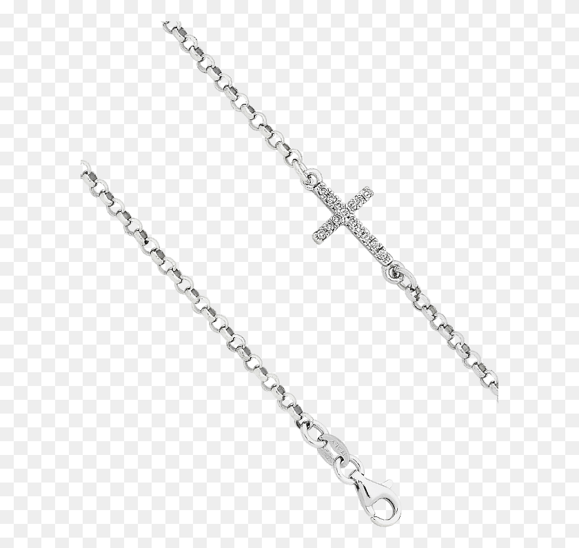 607x735 Silver Cross Chain, Necklace, Jewelry, Accessories HD PNG Download