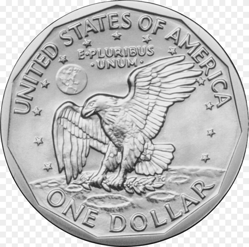 Silver Dollar Us Dollar Coins, Coin, Money, Animal, Bird Clipart PNG