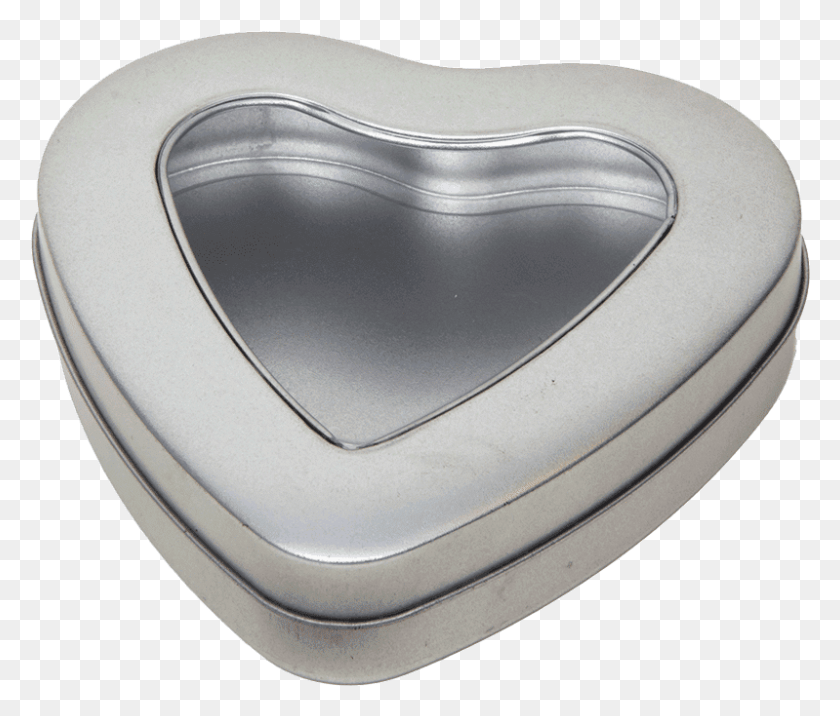 799x673 Silver Heart With Window Heart Tin, Mouse, Hardware, Computer HD PNG Download