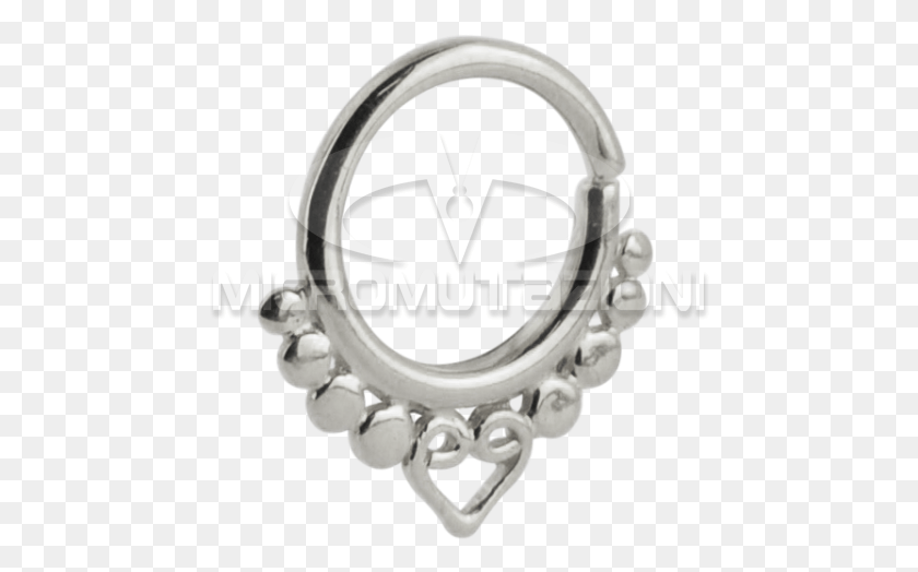 458x464 Silver Indian Ornament Septum Ring Septum Silver, Helmet, Clothing, Apparel HD PNG Download