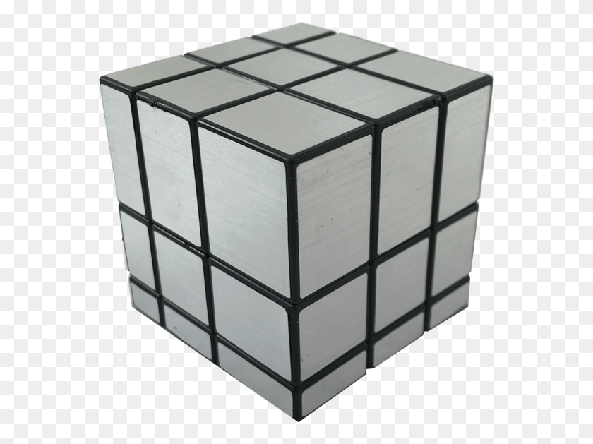 561x569 Silver Irregular Cube Mirror Cube Gold, Rubix Cube, Rug, Lamp HD PNG Download