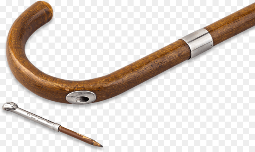 1289x767 Silver Pencil Walking Stick Hardwood, Smoke Pipe, Cane, Blade, Dagger Sticker PNG