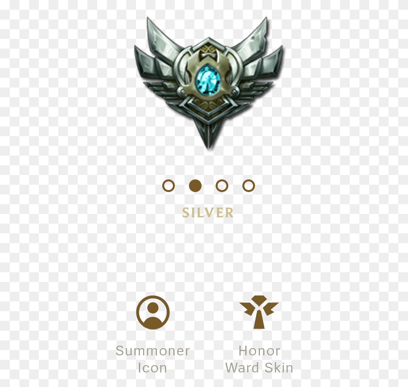 365x736 Silver Rewards For Season 8 Lol League Of Legends S8 League Of Legends Silver Emblem, Logo, Symbol, Trademark HD PNG Download