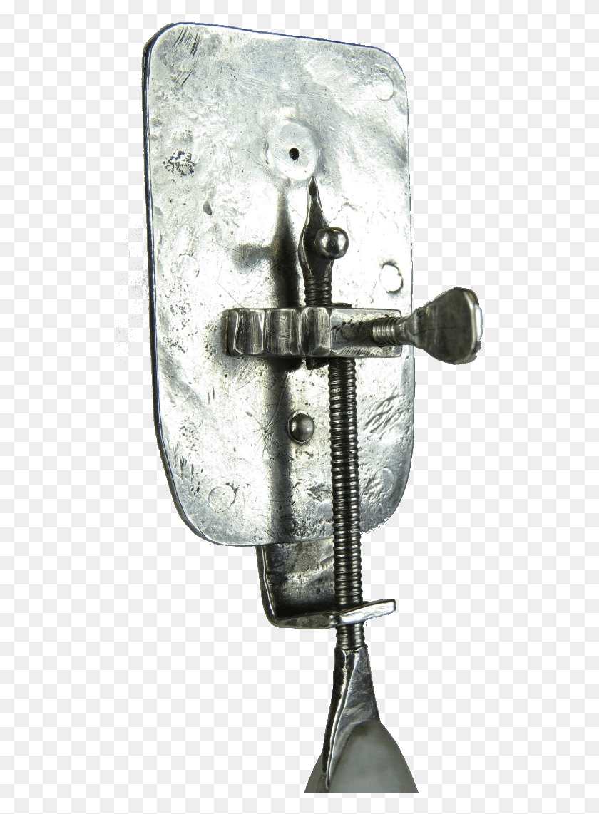517x1082 Descargar Png Microscopio De Lente Único Plateado Antoni Van Leeuwenhoek, Herramienta, Abrazadera, Cruz Hd Png