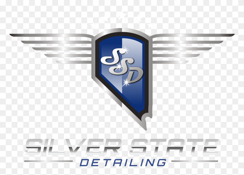 1289x898 Silver State Detailing Emblem, Symbol, Logo, Trademark HD PNG Download