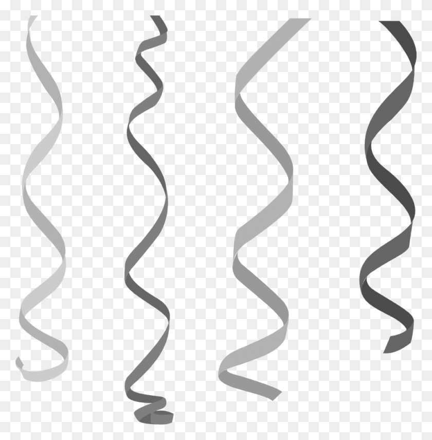 958x977 Silver Streamers Cliparts Free Clip Art Silver Streamers Transparent Background, Pattern, Stencil, Ornament HD PNG Download
