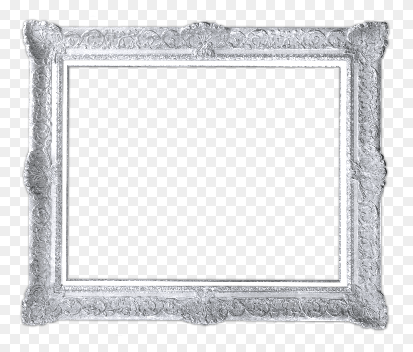 2325x1958 Silver Swirl Rectangle Gold Frame, Rug, Screen, Electronics HD PNG Download