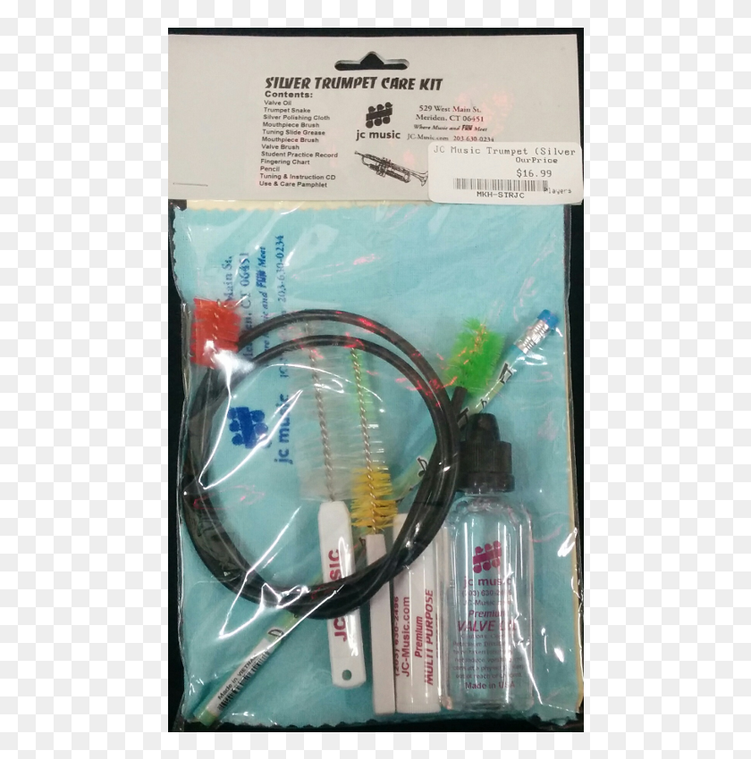 466x790 Descargar Png / Kit De Cuidado De Trompeta De Plata, Cables De Red, Electrónica, Botella Hd Png