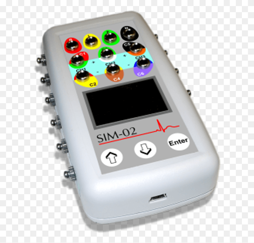 624x741 Descargar Png Simulador De Paciente Ecg Sim 02, Teléfono Móvil, Electrónica Hd Png
