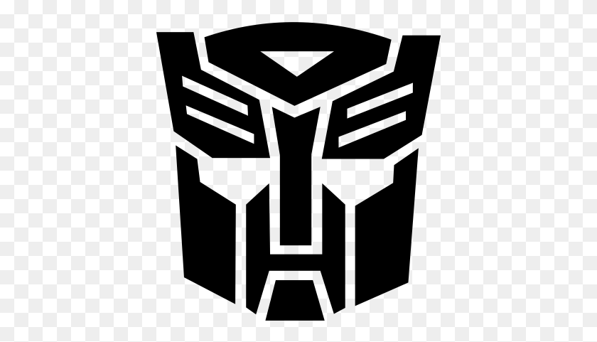 401x421 Simbolo Transformers Transformer Sticker, Gray, World Of Warcraft HD PNG Download