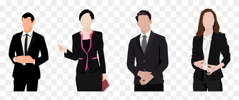 2350x882 Similars Businessman And Woman Clipart, Clothing, Apparel, Suit HD PNG Download