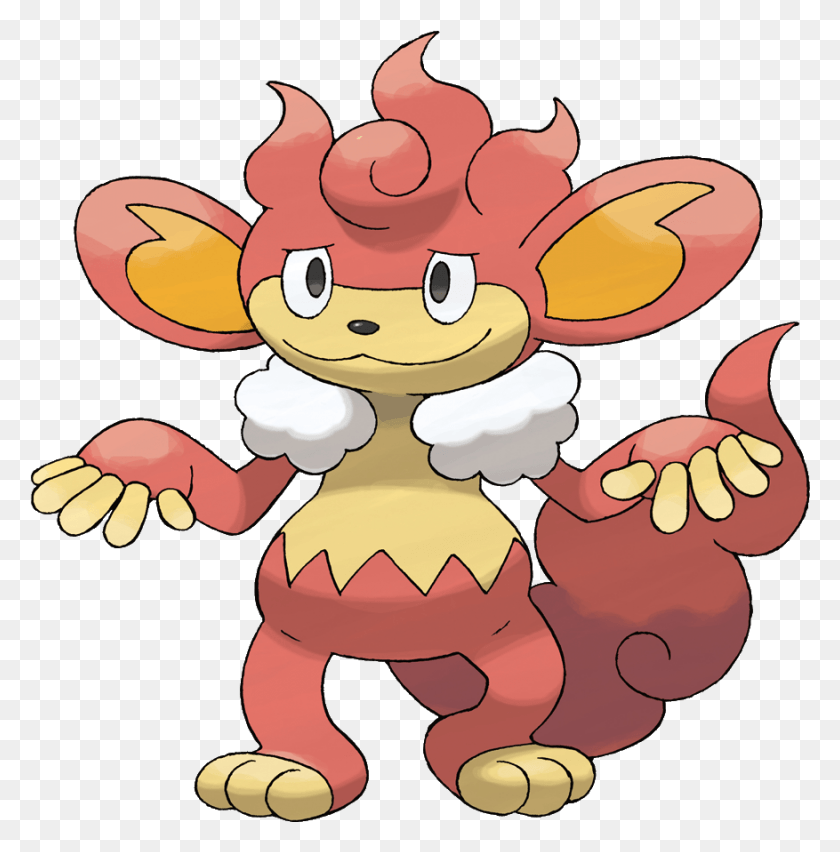 877x891 Simisear Pokemon Simisear, Juguete, Peluche, Elfo Hd Png