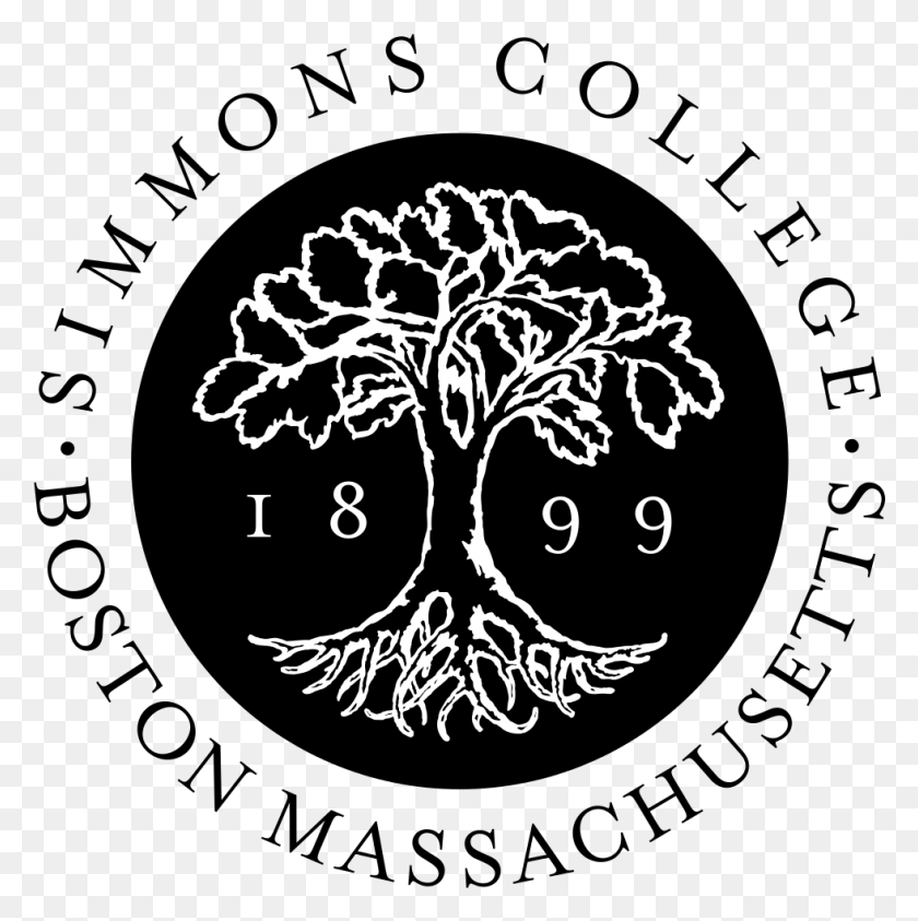 980x985 Simmons College Logo White, Plant, Root, Flower HD PNG Download