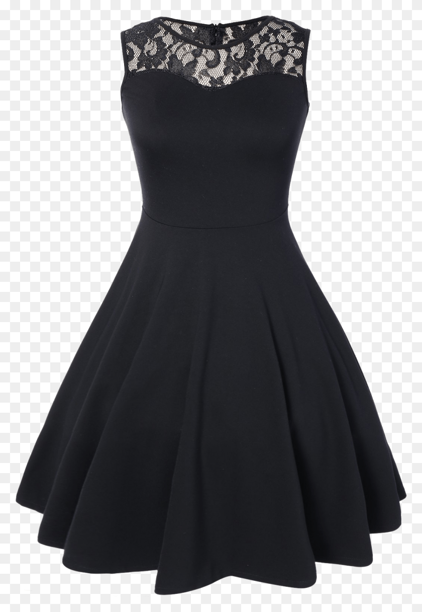 1046x1551 Simple Black Dress For Graduation Cute Black Dress Knee Length, Clothing, Apparel, Evening Dress HD PNG Download