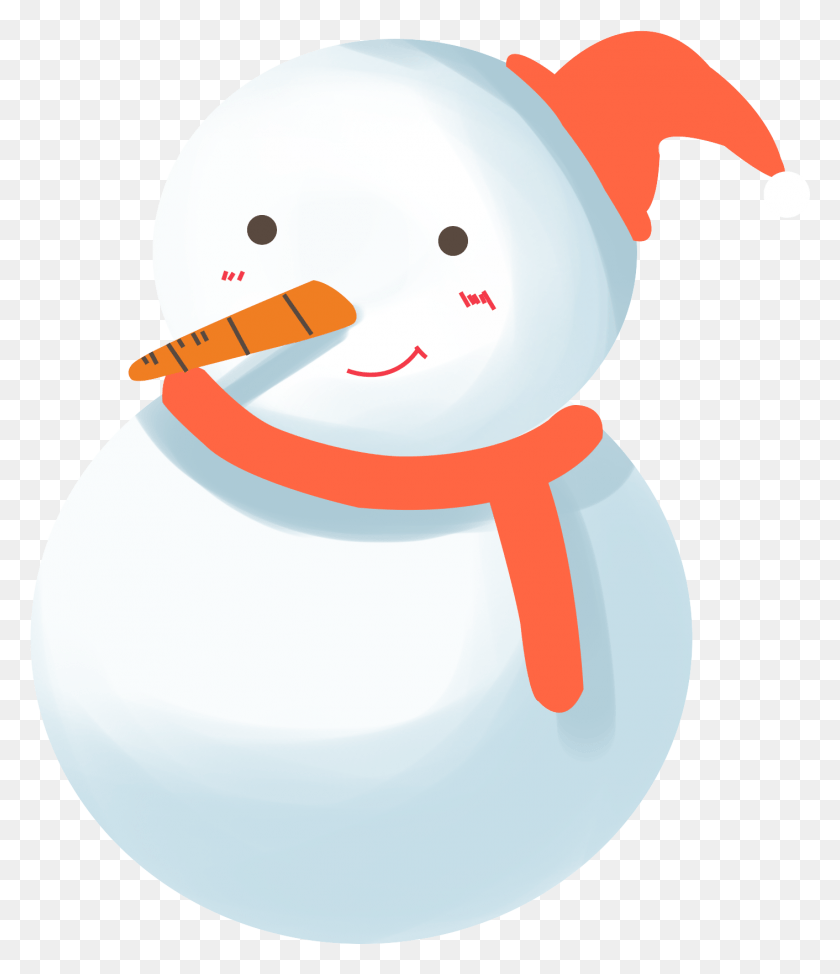 1412x1655 Simple Cartoon Fresh Christmas And Psd Snowman, Nature, Outdoors, Snow HD PNG Download