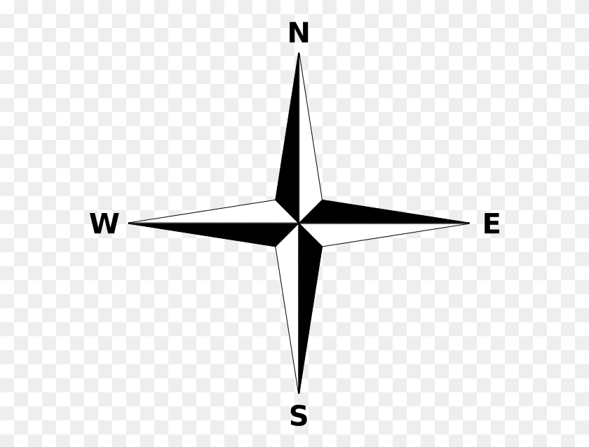 585x578 Simple Compass Rose Compass Rose Simple, Cross, Symbol, Star Symbol HD PNG Download