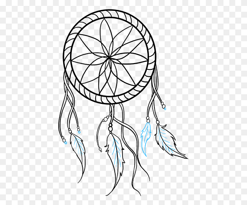 446x636 Simple Dream Catcher Drawing, Tree, Plant, Lighting HD PNG Download