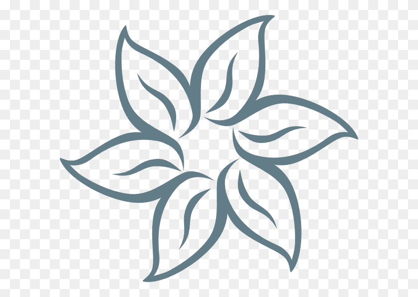 600x536 Simple Flower Drawing, Graphics, Floral Design HD PNG Download