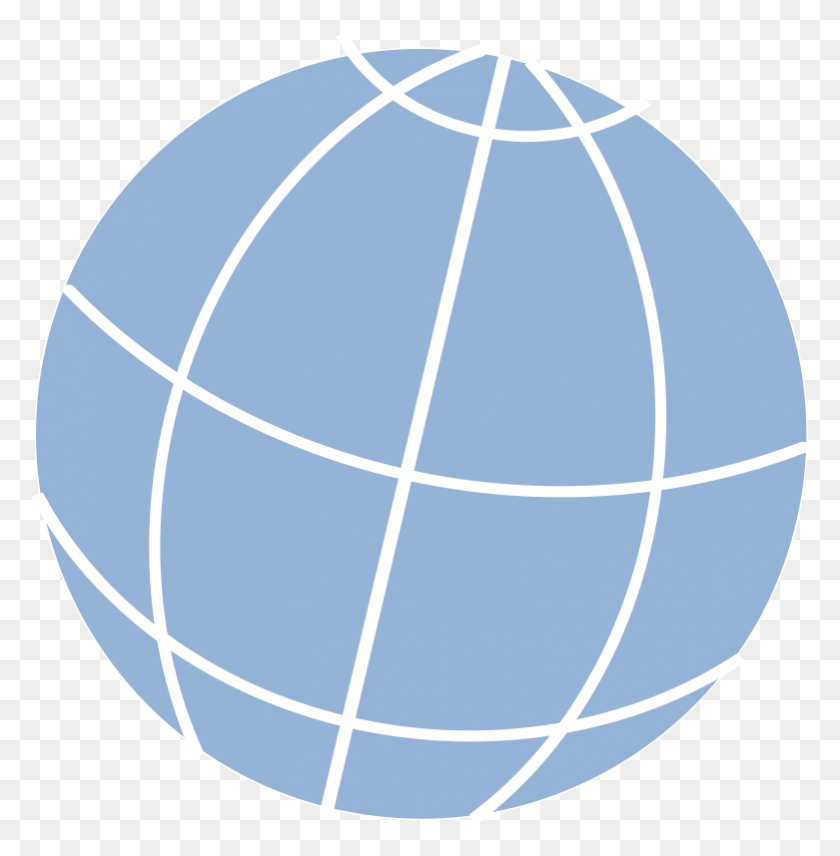 781x798 Simple Globe Blue Globe Clipart, Sphere, Astronomy, Outer Space HD PNG Download