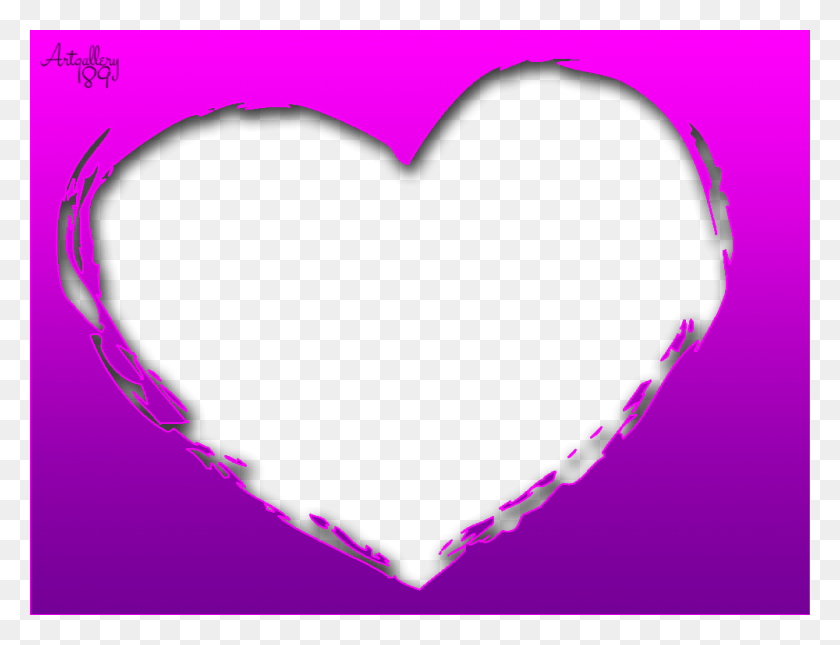 1000x750 Simple Love Frames For Photo Heart, Pillow, Cushion HD PNG Download