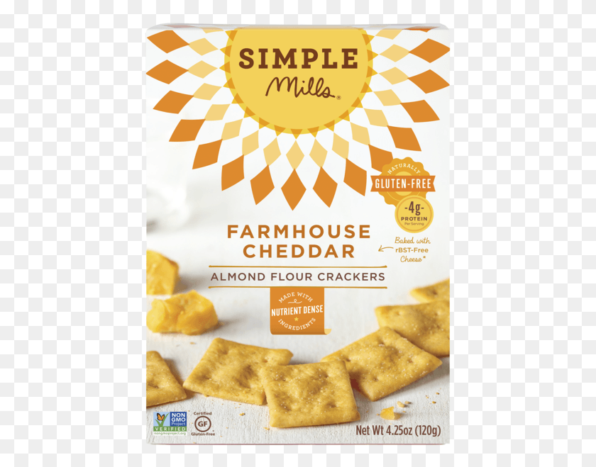 433x599 Simple Mills Almond Flour Crackers, Bread, Food, Cracker HD PNG Download