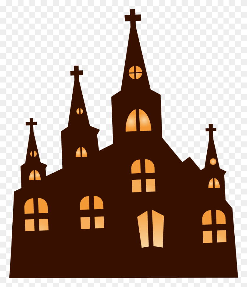 845x991 Simple Pencil And In Color Cathedral Clip Art, Architecture, Building, Spire HD PNG Download