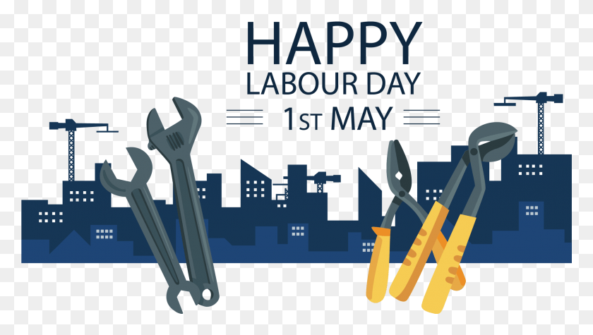 2501x1331 Simple Pliers Tools Class Holiday Elements Labour Day, Wrench HD PNG Download