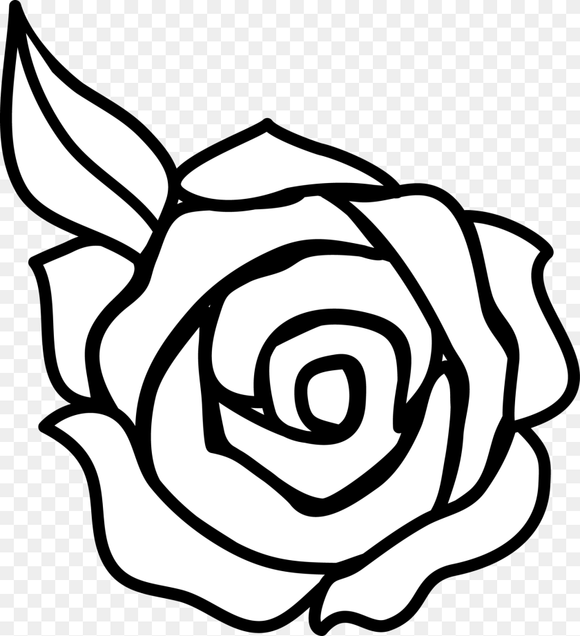 1787x1960 Simple Rose Drawing, Flower, Plant PNG
