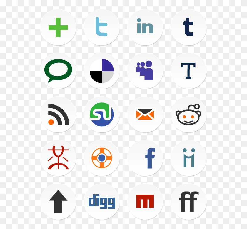 569x718 Simple Social Media Icons Icon Pack By Akhtar Sheikha Icon, Number, Symbol, Text HD PNG Download