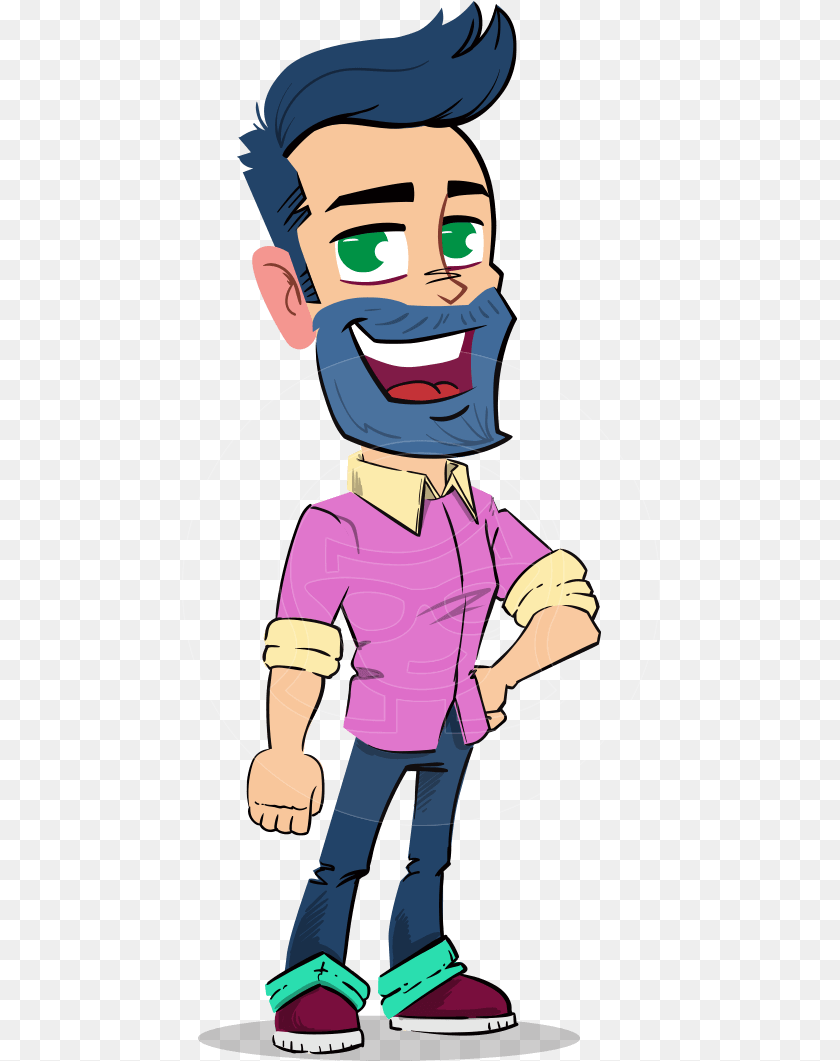 479x1061 Simple Style Cartoon Of A Man With Beard Simple Cartoon Characters, Book, Comics, Publication, Baby PNG