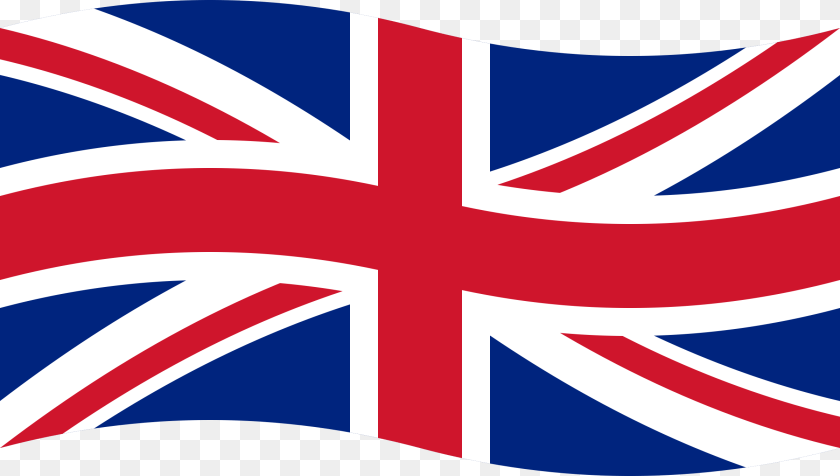 Simple Wave Uk Flag, United Kingdom Flag Transparent PNG