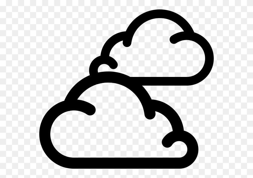 581x530 Simple Weather Icons2 Cloudy Cloudy Weather Icon, Gray, World Of Warcraft HD PNG Download
