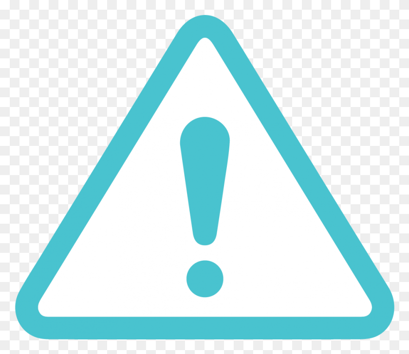 934x800 Simplify Compliance Blue Warning Icon Triangle, Symbol, Sign HD PNG Download