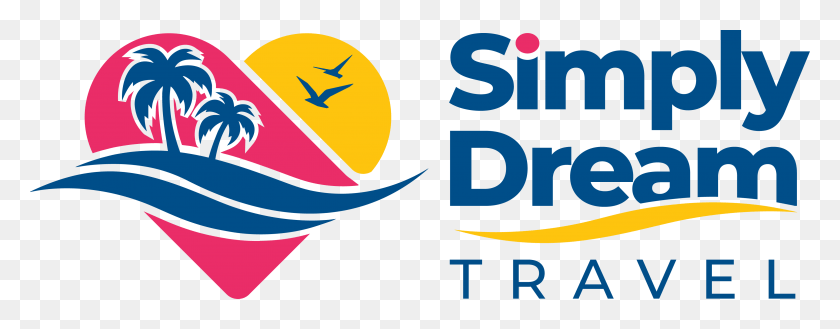 3876x1338 Descargar Png Simply Dream Travel, Texto, Logotipo, Símbolo Hd Png